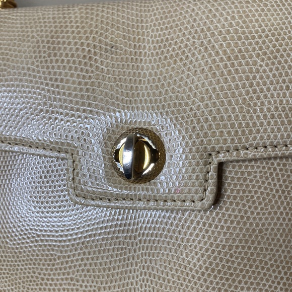Vintage Gucci Lizard Front Flap Twist Lock Mini Bag - Picture 8 of 15